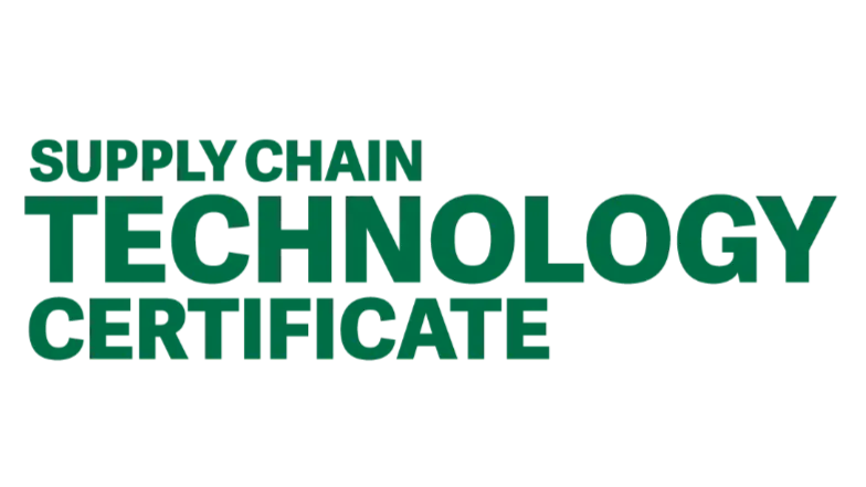 Supply Chain Technology certificate 