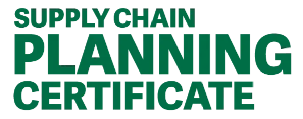 Supply Chain Planning Certificate