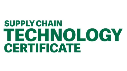 Supply Chain Technology certificate 